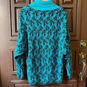 80s Benetton Made in Italy Horse Sweater Size M Vintage